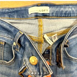 Loft curvy skinny crop jeans
